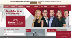 Desktop Screenshot of homevision.nl